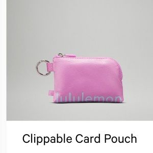 Lululemon keychain card holder